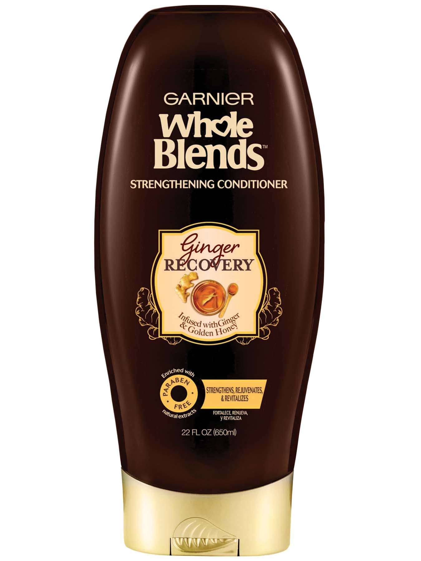 Front view of Whole Blends Ginger Recovery Strengthening Conditioner 22oz